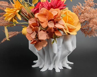 3D Printed Polyleg Planter: Abstract Home Decor, Unique Plant Pot