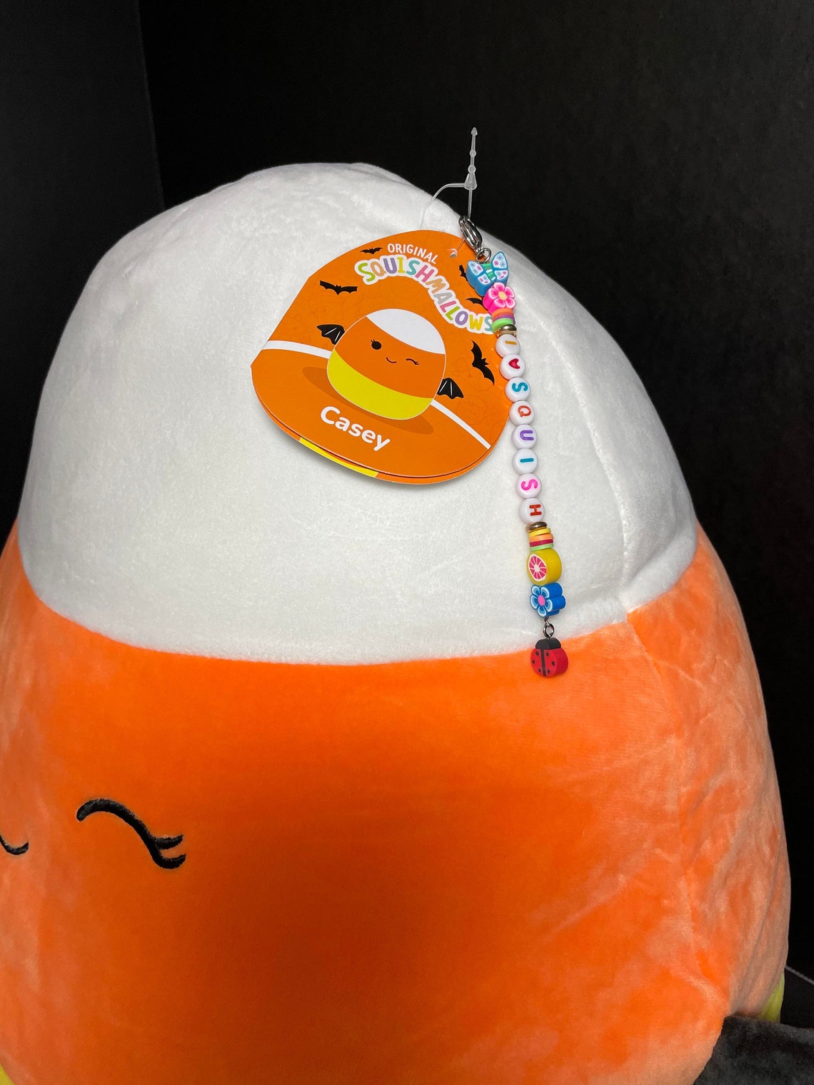 Squishmallow 16 Casey Candy Corn Bat W/custom Handmade Etsy Canada