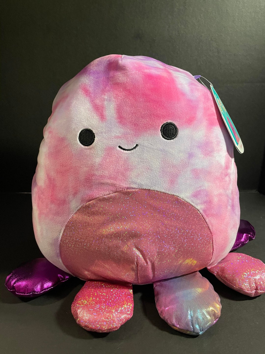 Squishmallow 12 Adelaide Octopus W/custom Handmade Beaded I Love
