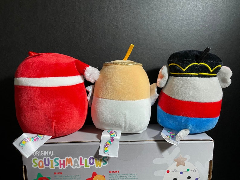 Squishmallow 5 Ornament Set W/custom Handmade Beaded I Etsy