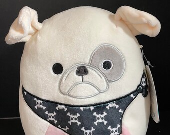 Squishmallow 8 Prince the Football Pug 05 Jershey Pug Dog