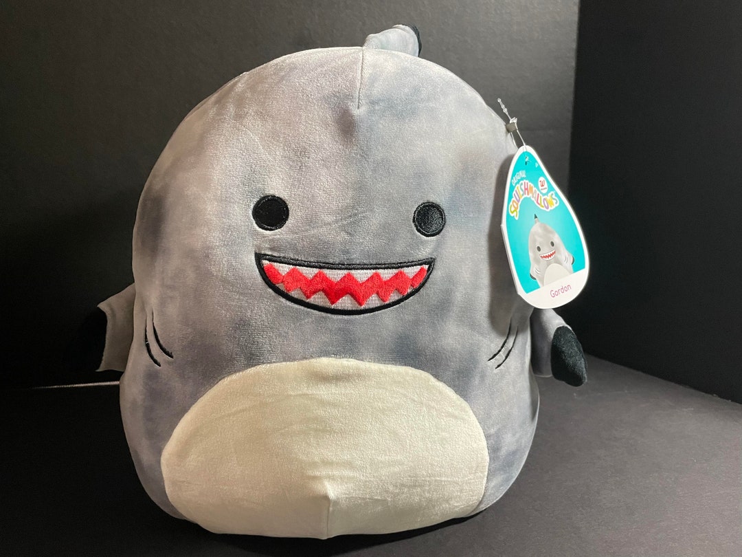 Squishmallow 12 Gordon Shark W/custom Handmade Beaded I Love SQUISH