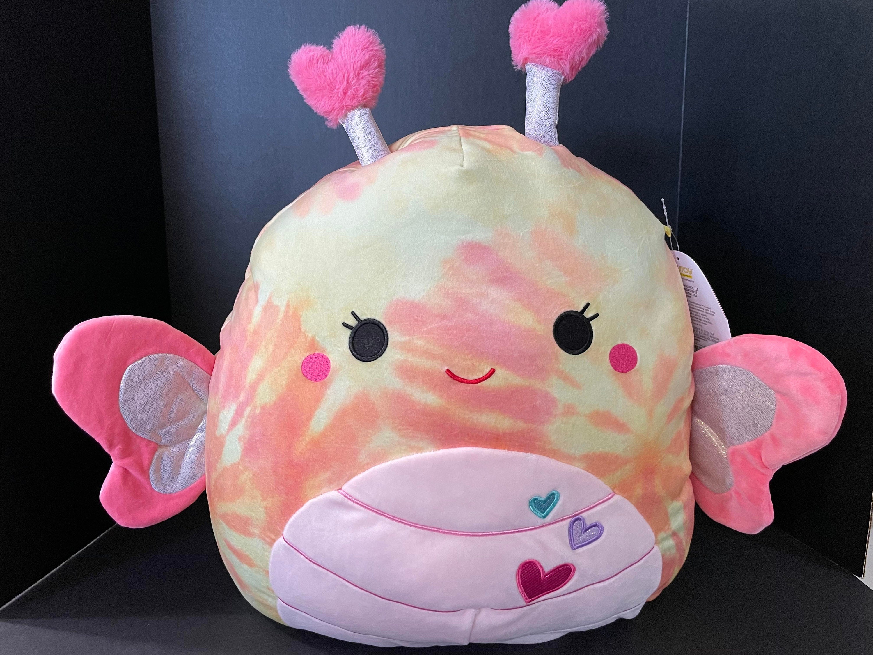 Squishmallow 12 Cam Calico Cat Appliqued love Heart W/custom Hand