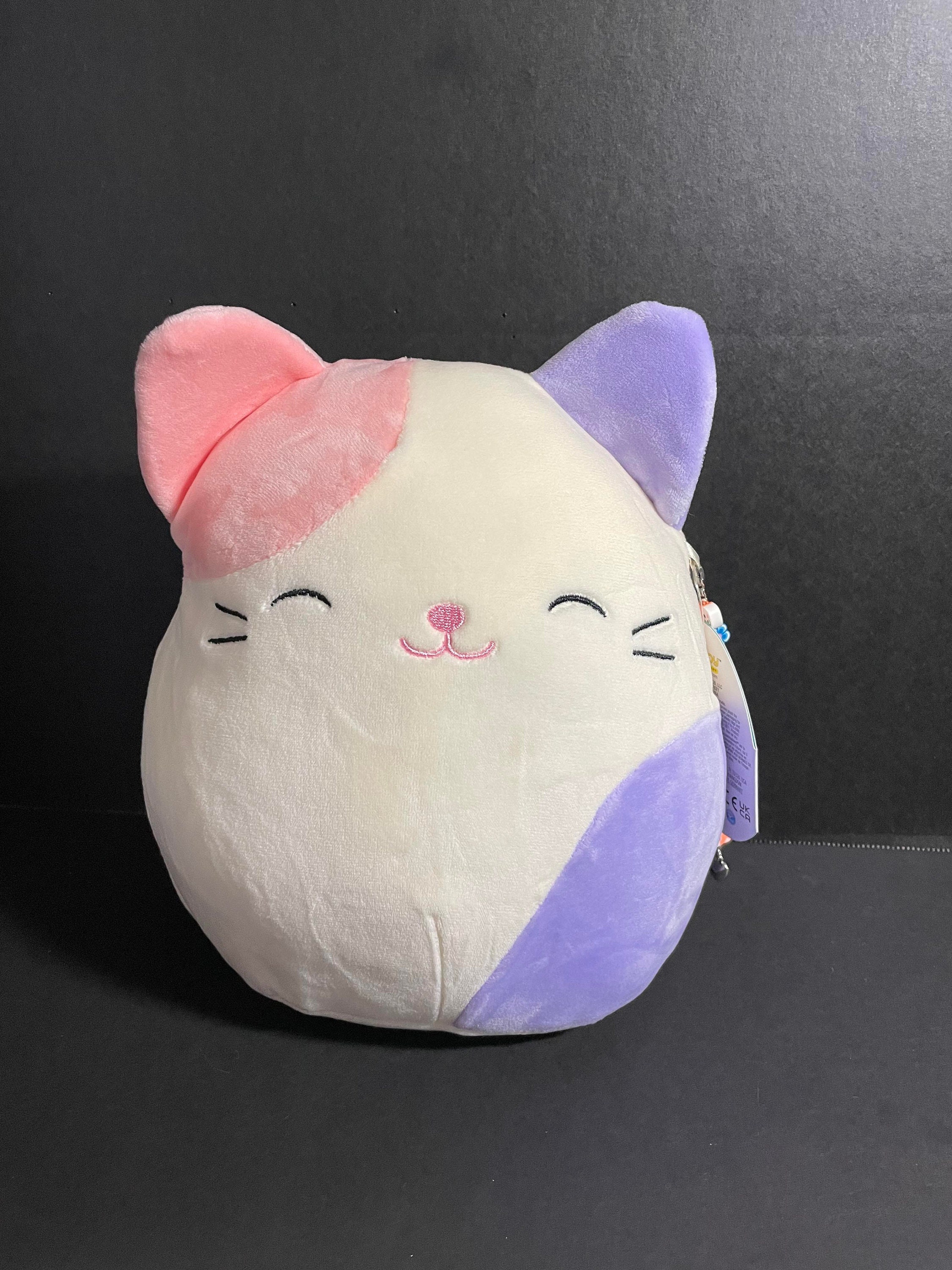 Squishmallow Cam Calico Cat KIDS SIZE 11/12 Plush Soft Slippers