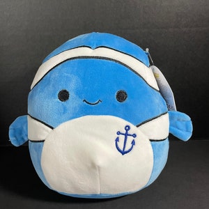 Squishmallows 12 Ricky Clown Fish w Anchor w Custom Hand