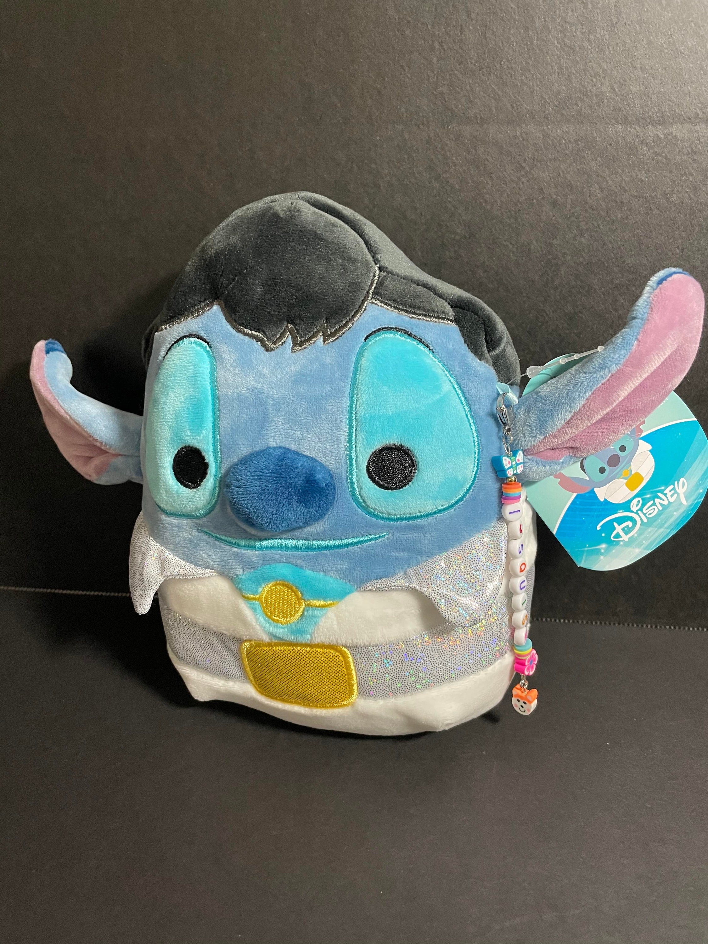 Squishmallow 8 Stitch in Elvis Costume W/custom Hand-made Beaded I Love  SQUISH Clip-on Charm Collectible -  Israel