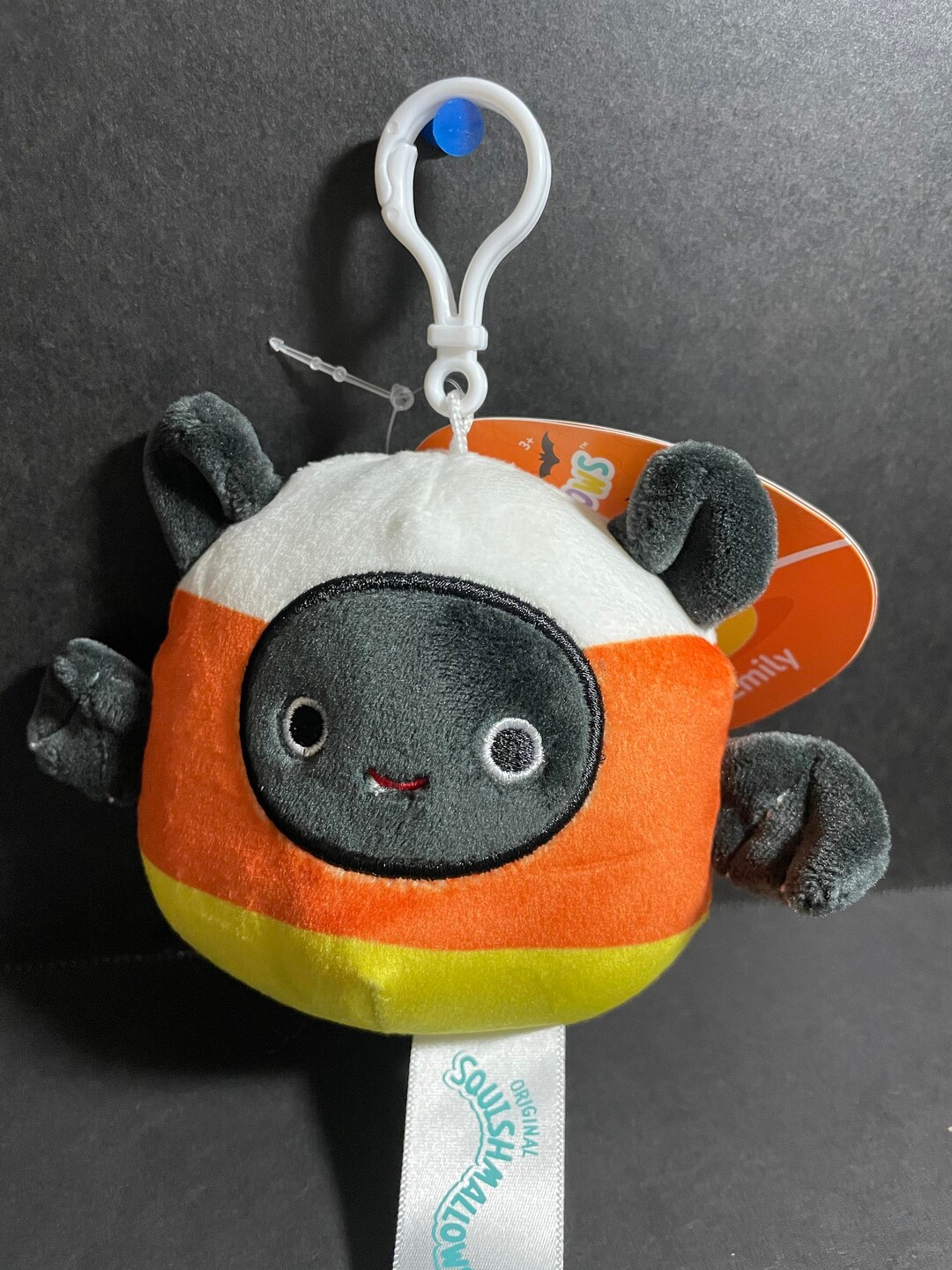 Squishmallow Emily Candy Corn Bat 3.5 Clipon W/custom Etsy