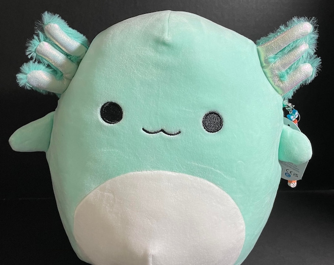 Squishmallow 10 Anastasia Axolotl W/custom Handmade Beaded I Love