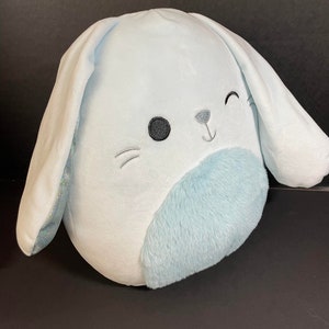 Squishmallow 10 Bastian Bunny Pale Blue Metallic W/custom Hand-made ...