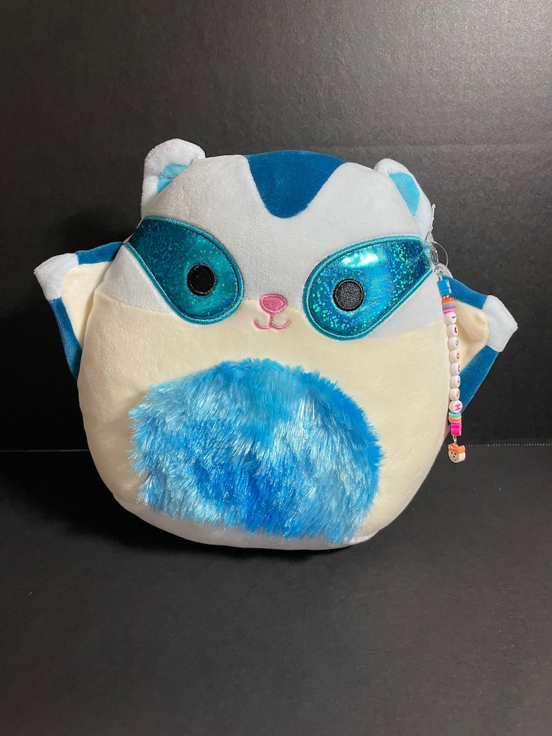 Squishmallow 8 Sabino Sugar Glider W/custom Handmade Beaded I Love