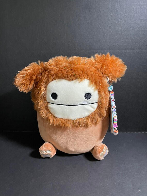 Squishmallow 8 Benny the Bigfoot W/custom Hand-made Beaded I Love