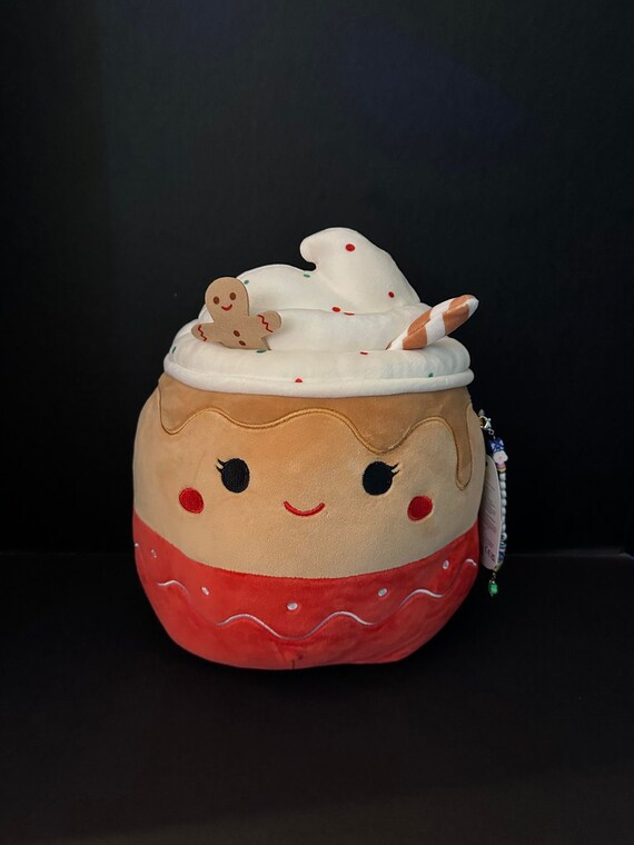 Squishmallow 11 Ginger Rare Holiday Gingerbread Latte' W/custom