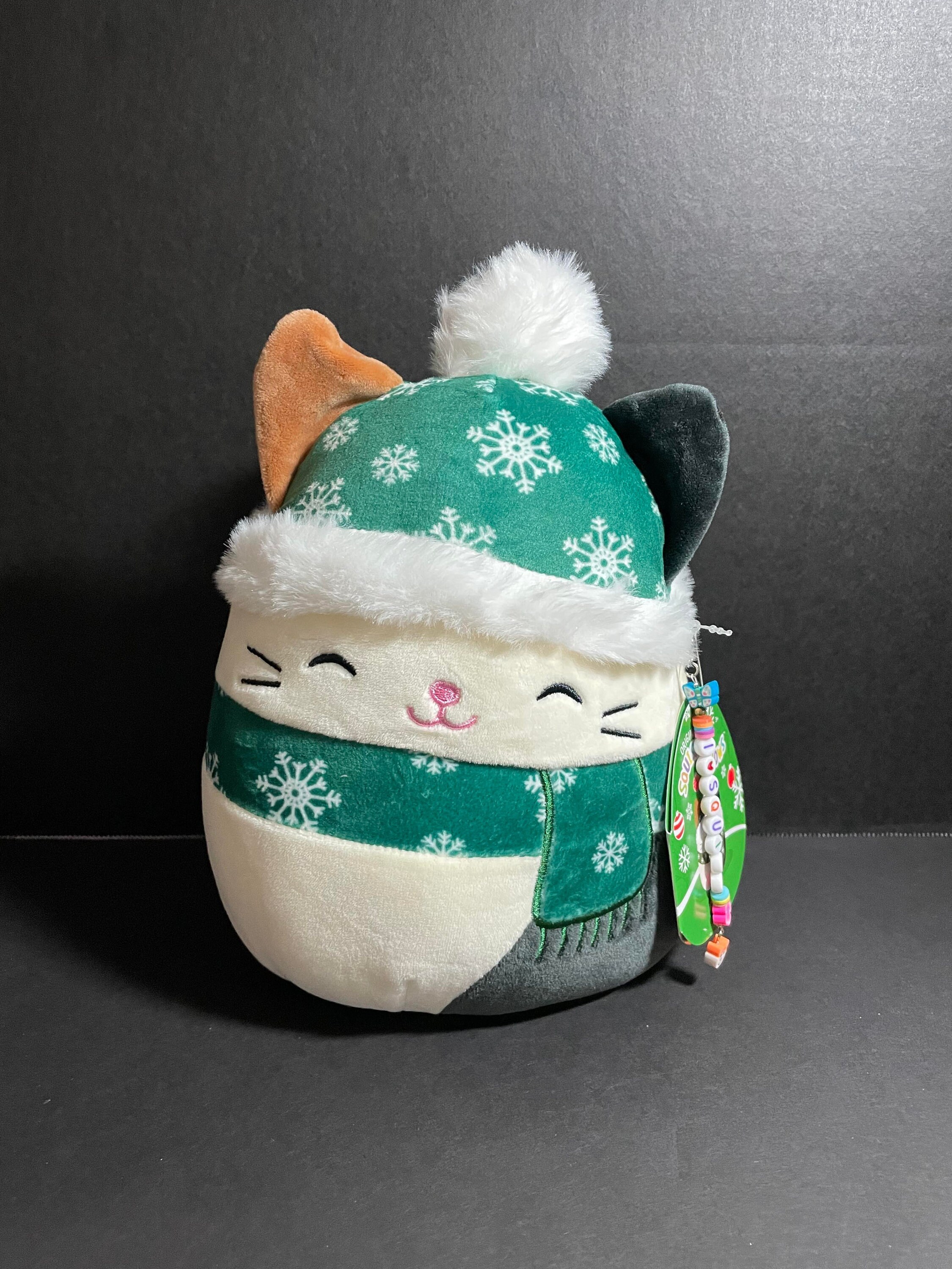 Squishmallow 15 Shany the Sequined Calico Cat W/custom Hand-made