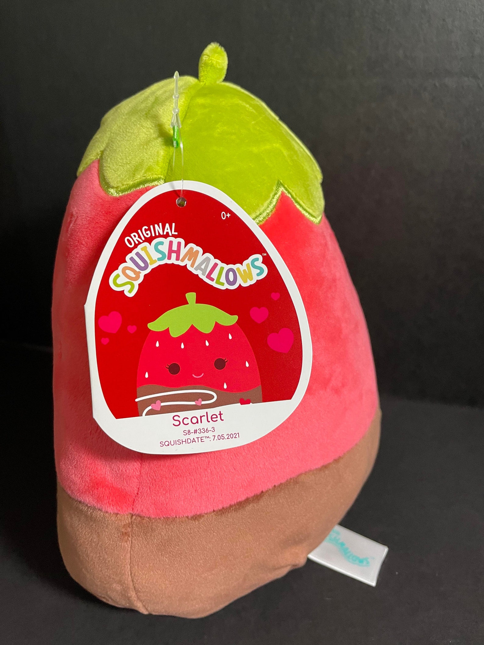 Squishmallow 16 Scarlett Chocolate Dipped Strawberry Etsy