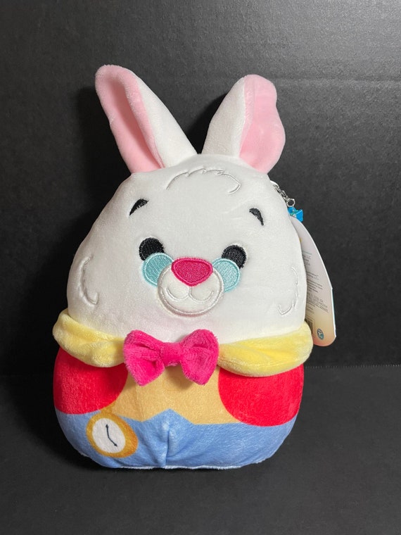 Squishmallow 6.5 White Rabbit Alice in Wonderland W/custom Hand