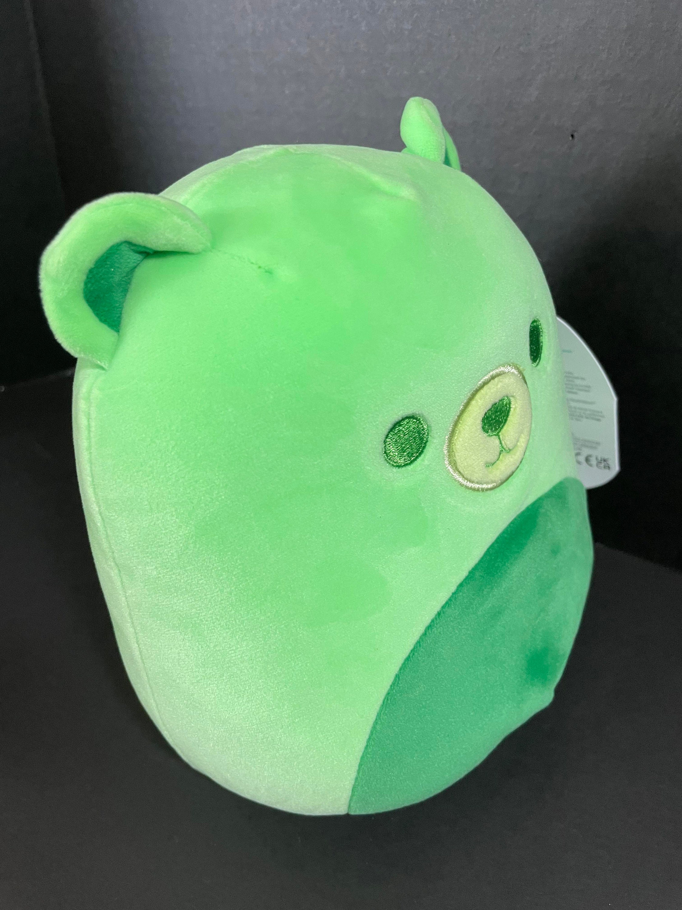 Squishmallow 8 Gobo Gummy Bear Green W/custom Hand-made Beaded I