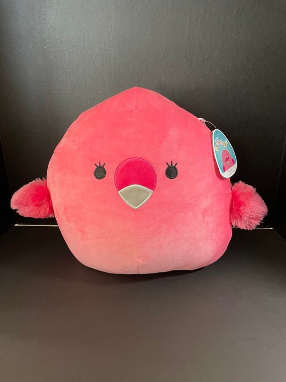 Squishmallows 8 Cookie Flamingo W/custom Hand-made Beaded I Love SQUISH  Clip-on Charm Collectible 