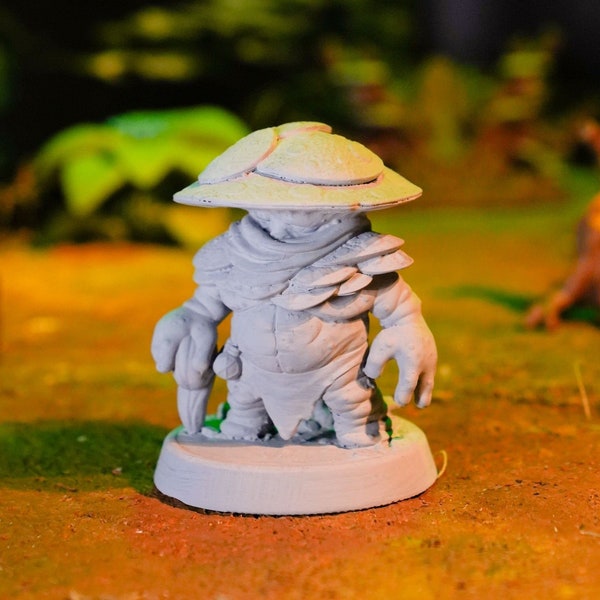 Myconid Miniature for DnD | Mushroom Person | Miniature DnD Figure for Pathfinder Minis for Dungeons and Dragons Unpainted Miniature