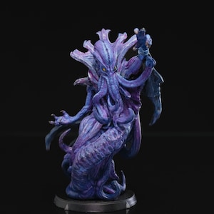 Mind Flayer Miniature: 32mm Unpainted D&D RPG Figure