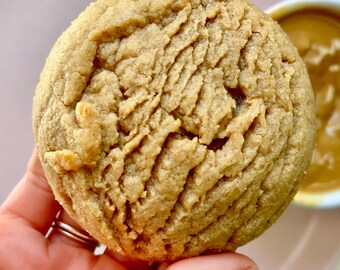 Puck-Sized Peanut Butter Fluffs! Homemade Large Peanut Butter Cookies, Baked Fresh to Order!