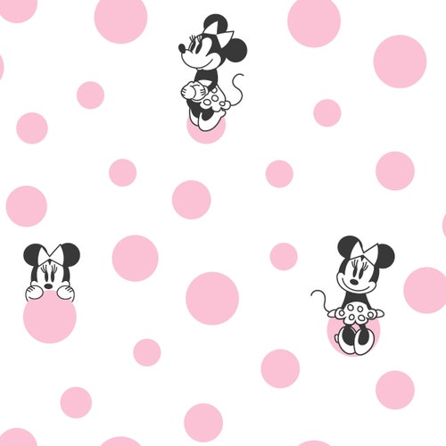Disney Minnie Mouse shops Dot Wallpaper
