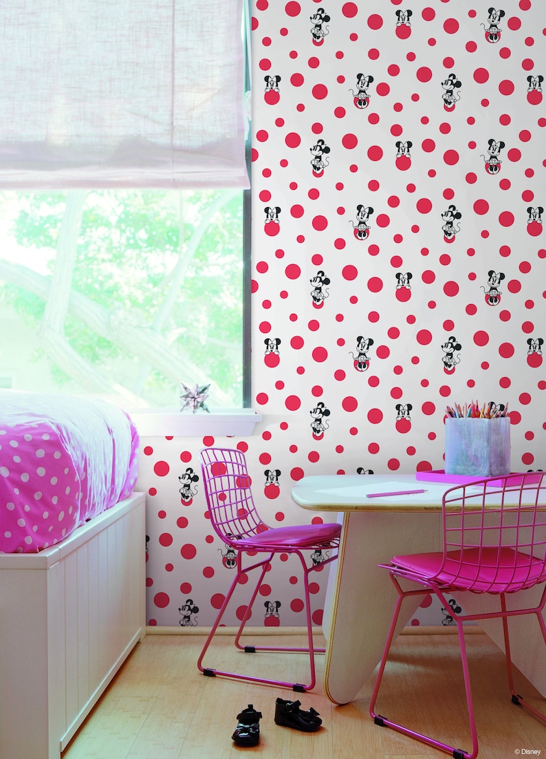 Disney Minnie Mouse shops Dot Wallpaper