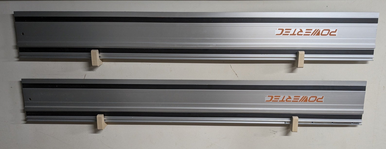 Track Saw Guide Rail Storage | Set of 2 Wall Mount Track Holder ...