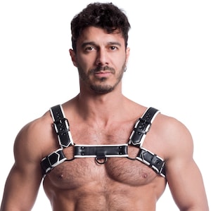 Vegan Harness Black & White