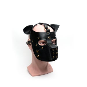 Bondage Pup Hood All Black