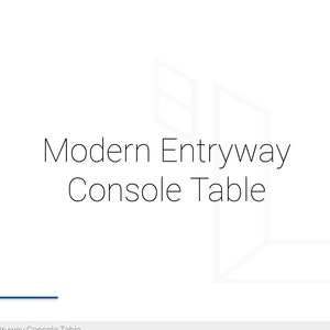 Peut inclure: Rendu 3D d'une table console d'entr&eacute;e moderne en bois. La table a un plateau rectangulaire avec une &eacute;tag&egrave;re en dessous. La table est de couleur brun clair.