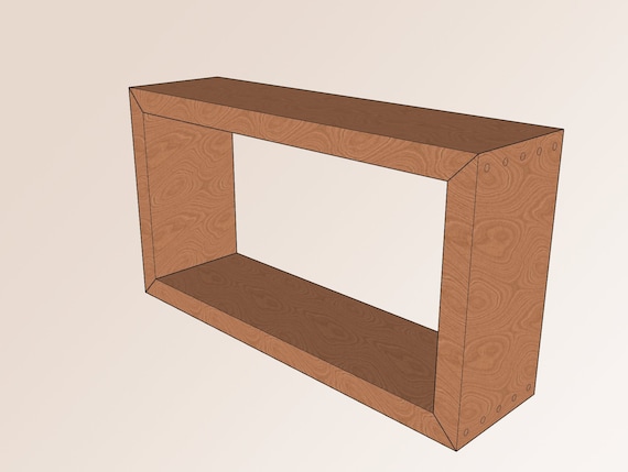 Modern Open Entryway Console Table Woodworking Design Plans