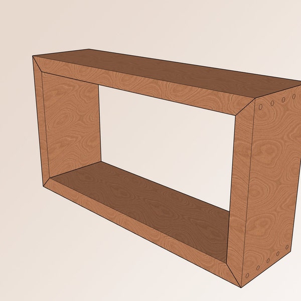 Modern Open Entryway Console Table Woodworking Design Plans