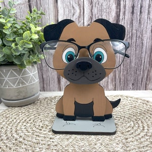 Adorable Puppy Eyeglass Holder,Keep your Glasses safe with this Functional Eyewear Display,Perfect Home Decor or Gift for Dog Lovers