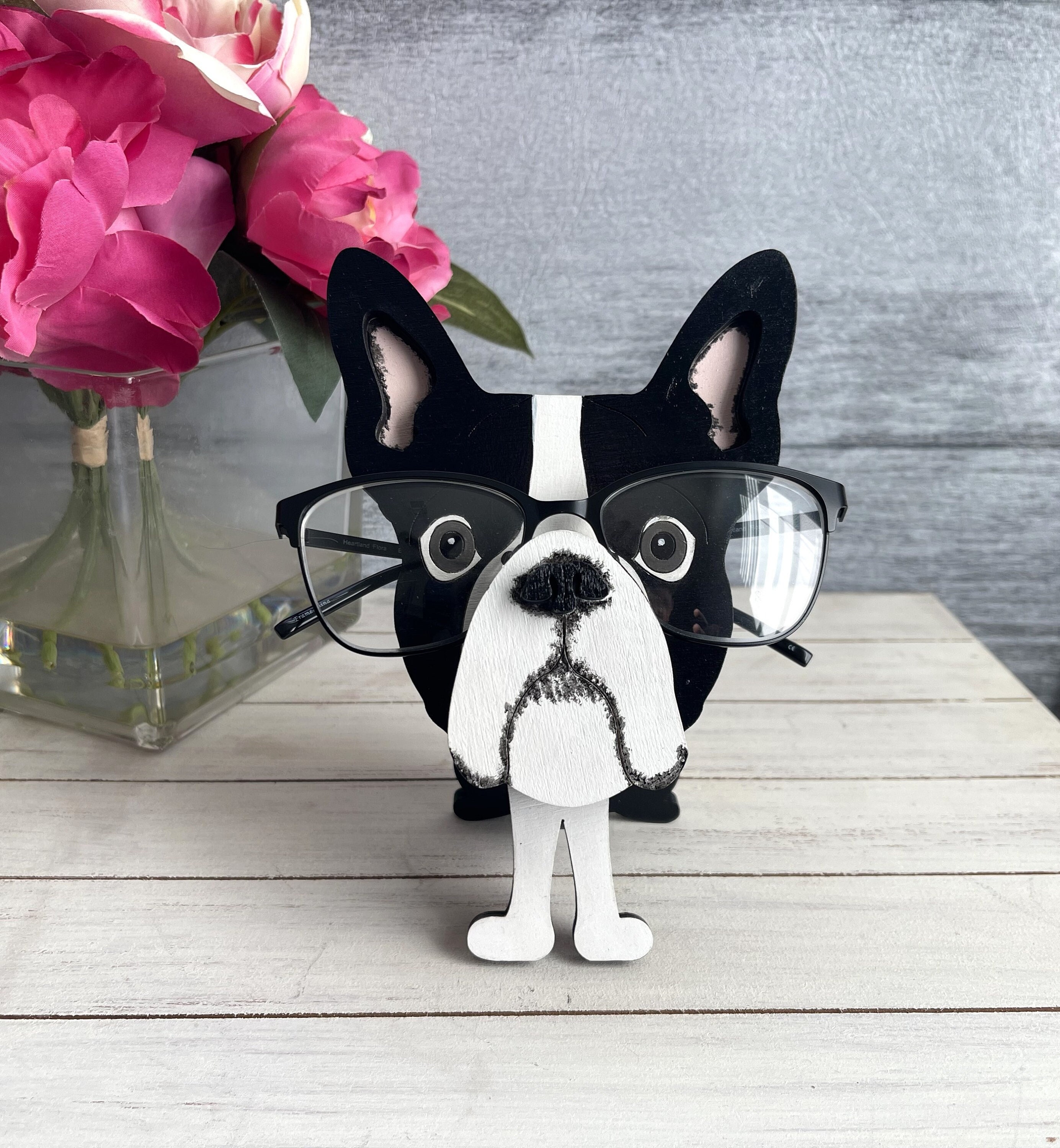 Pet Eyeglass Holder Stand, Nightstand Organizer With a Valet Tray, Soft Dog Eyeglass  Holder Handmade of Wool Coloured Felt by Feltinpop 