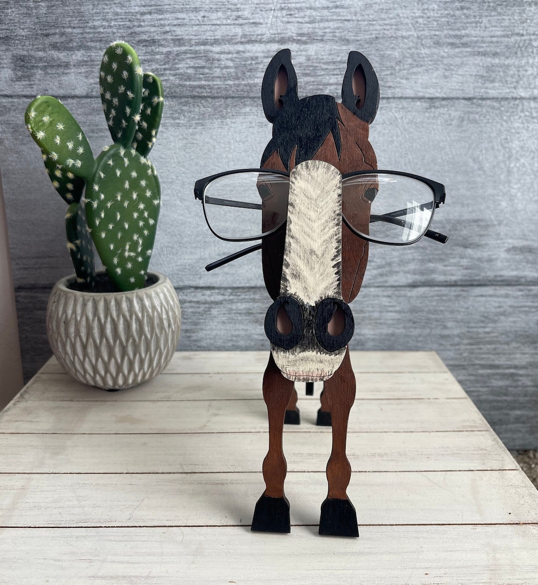 Horse Eyeglass Holder Hand Painted Horse Decor Western Etsy