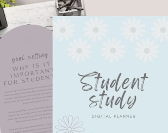 Student Digital Planner | GoodNotes and Notability Planner | High School Academic Planner | College Student Assignment Tracker