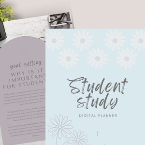 Student Digital Planner | GoodNotes and Notability Planner | High School Academic Planner | College Student Assignment Tracker