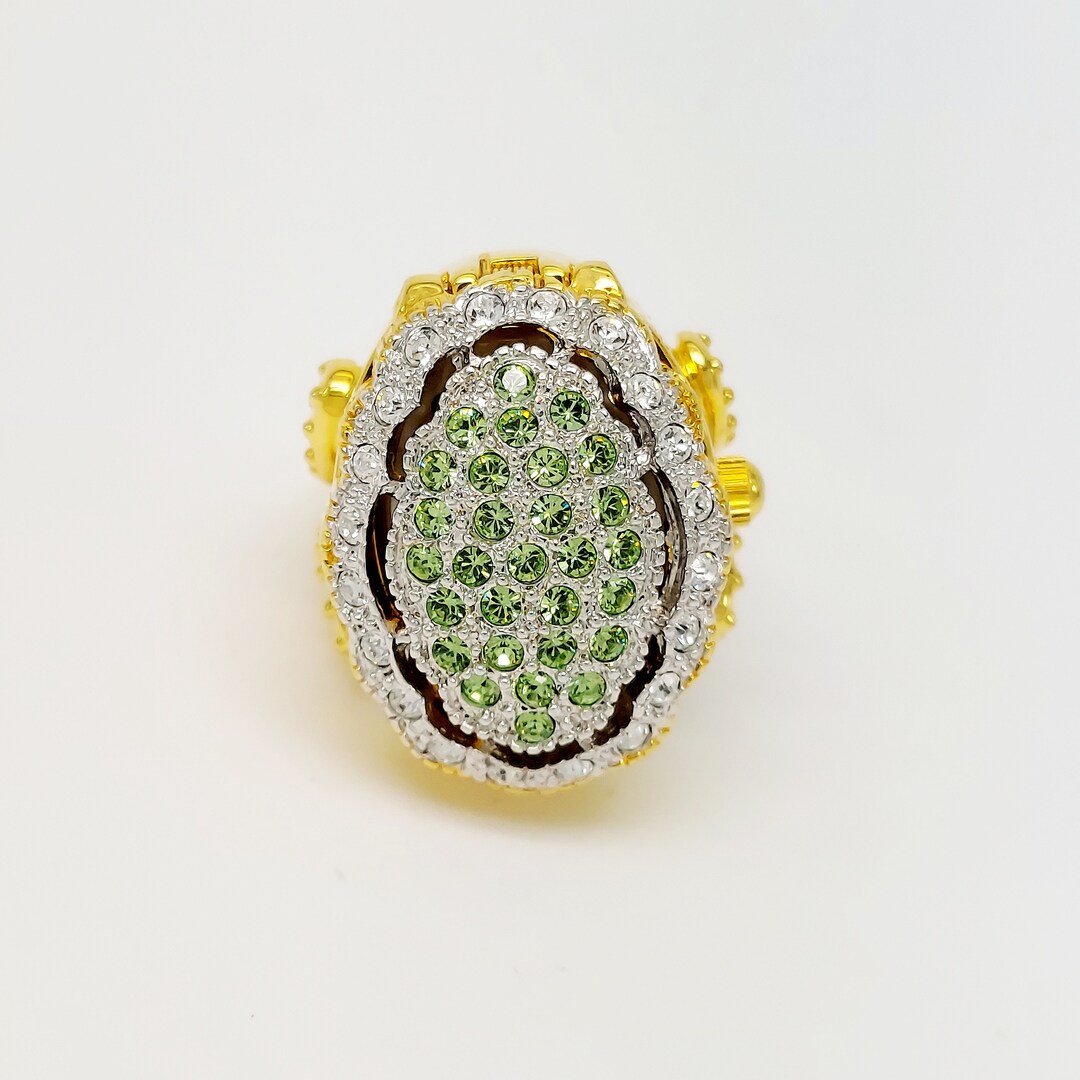 Vintage Xanadu Hidden Ring Watch Gold Tone Works NOS new Old Etsy