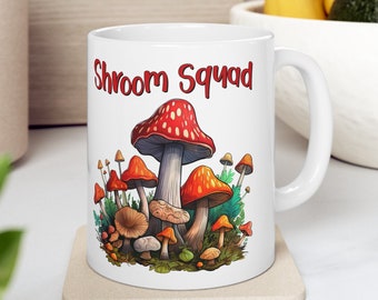 Large Mushroom Mug Fungi Tea Cup Magic Mushroom Funny Mugs Mycology Mug Fungi Coffee Mug Cottagecore Tea Cup Mushroom Gift Cottagecore Decor