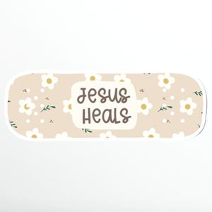 Jesus heilt Aufkleber Heilung Glaube Aufkleber Scrapbooking Aufkleber Jesus heilt Abziehbild Laptop-Aufkleber Abziehbild für Kinder Journaling Aufkleber