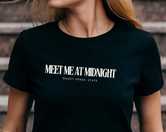 Swiftie Shirt, eras tour cities, venue, meet me at midnight shirt, TS Midnights, Eras tour Merch,