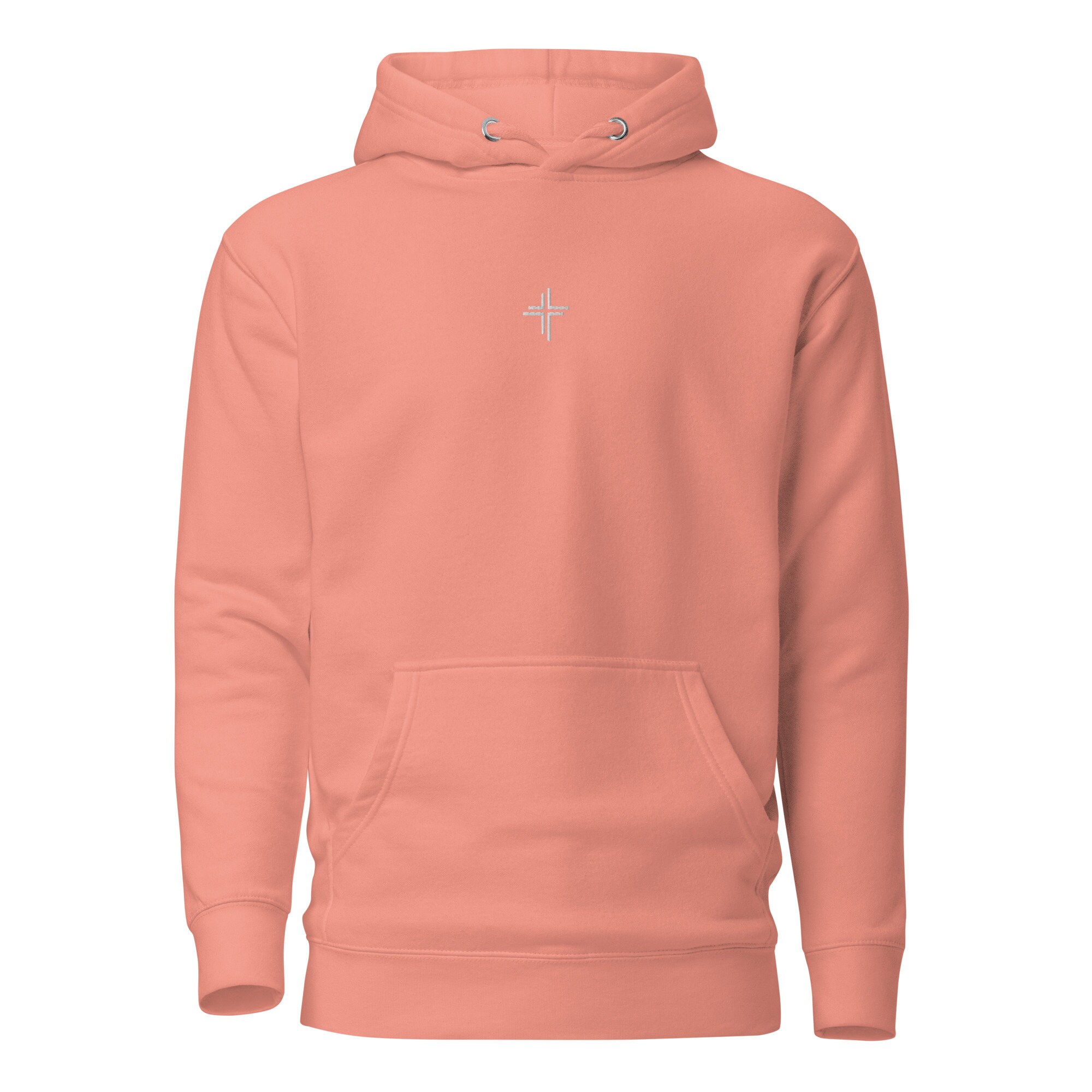 Embroidered Cross Hoodie | Christian Sweatshirt - Etsy