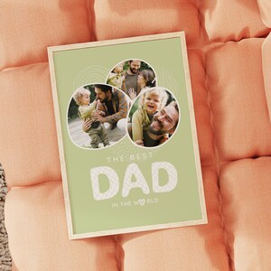 Regalo personalizzato per la prima festa del papà - Stampa artistica personalizzata - Decorazione murale personalizzabile, arte murale che può essere una cornice o una tela