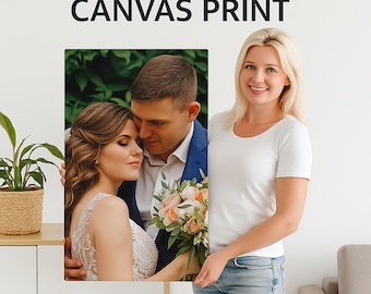 Personalised Photo Canvas | Custom Wall Art Print | Pet, Family or Wedding Gift | Fast UK & Overseas Delivery