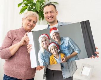 Individuelles Familienfoto auf Leinwand Druck: Personalisierte Wandkunst