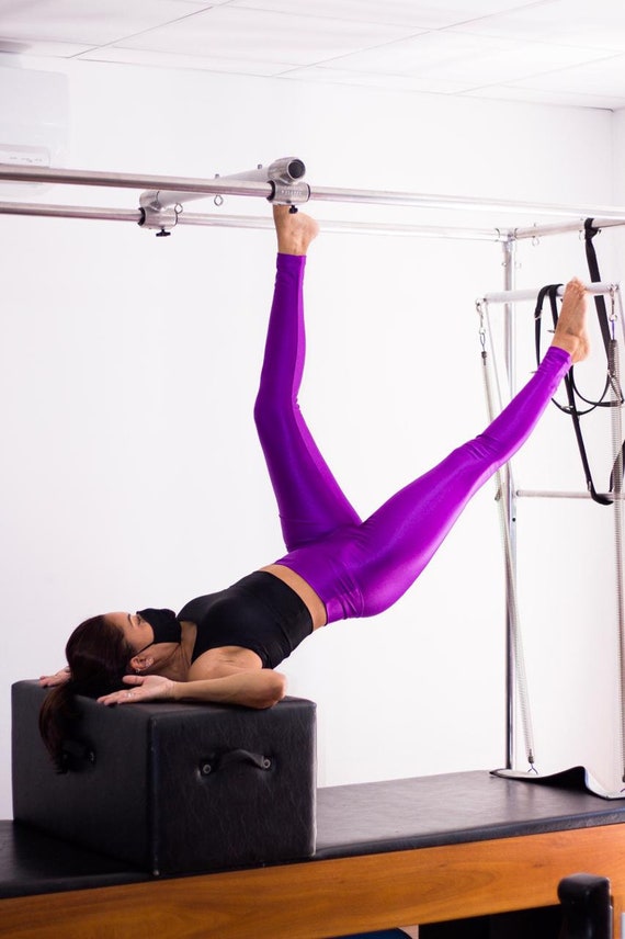 Purple Legging Women's High Waist Yoga Pant Workout Leggings Soft Shine  Anju Bee -  Israel