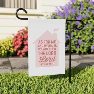 Christian Hausgarten Banner, Wohnkultur Zeichen, Psalm Decor, religiöses Garten Decor, Outdoor Haus Flagge, Housewarming Geschenk