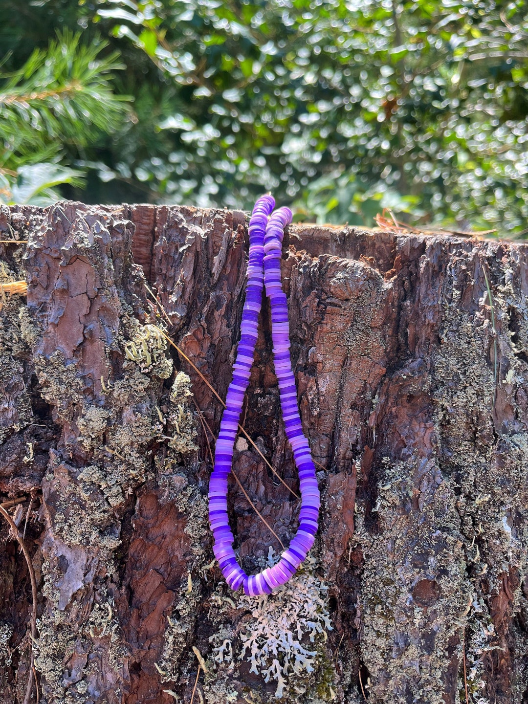 Clay Bead Necklace - Etsy