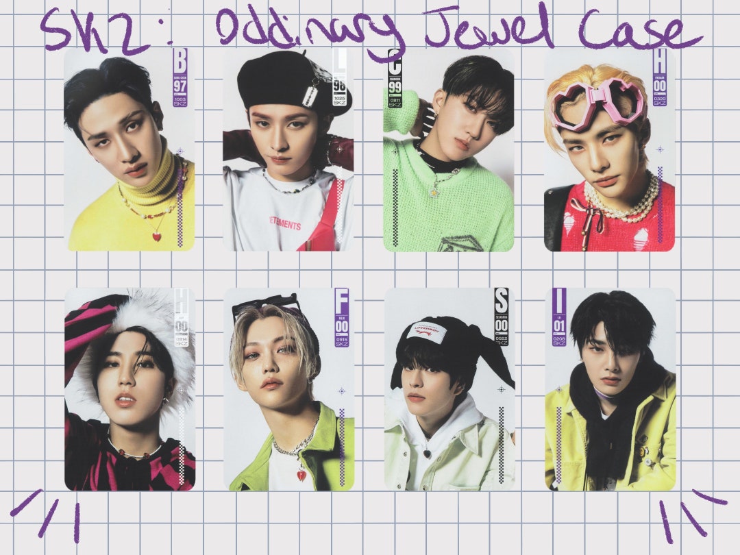 Stray Kids Oddinary Jewel Case Photocards Etsy