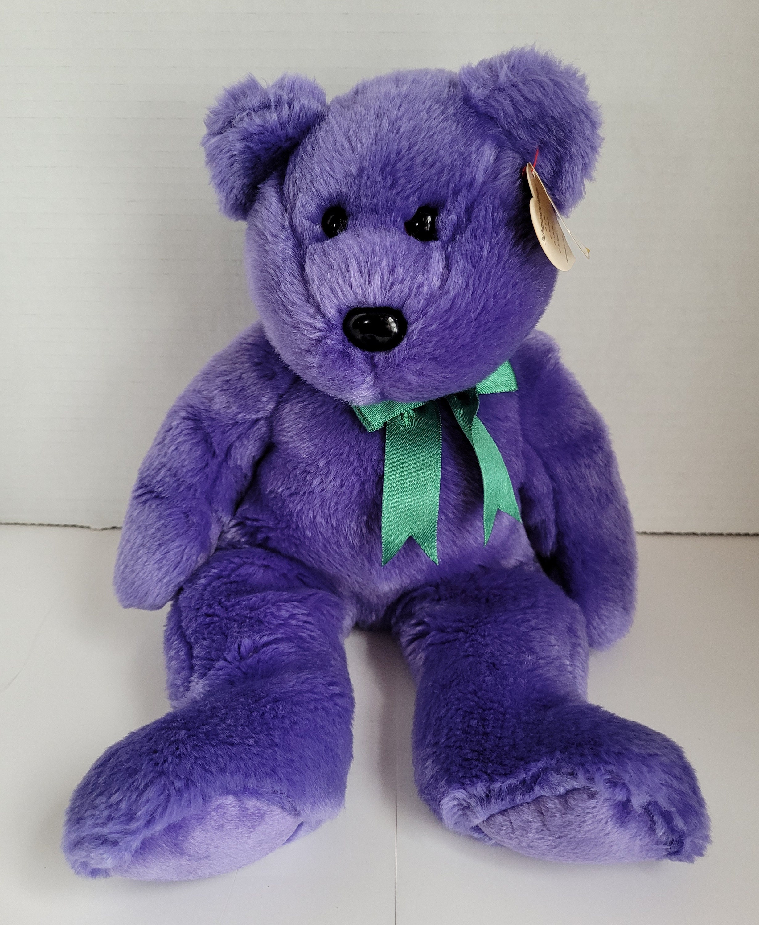 Ty Purple Bear 2000 - Etsy